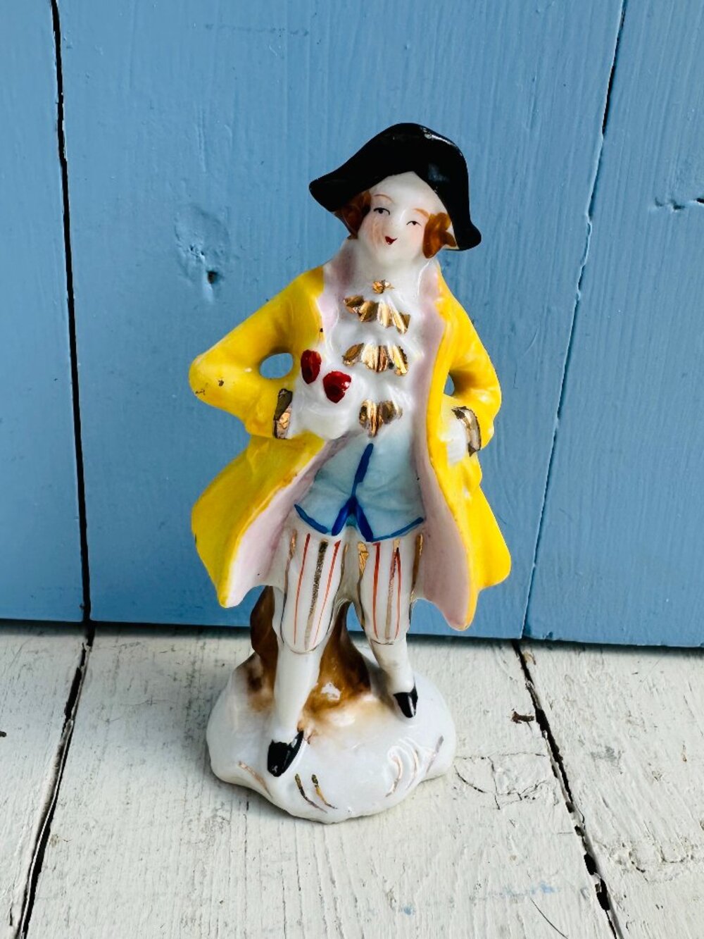 Vintage 1950s Porcelain Figurine Gentleman in 18th Century Attire Aristocrat